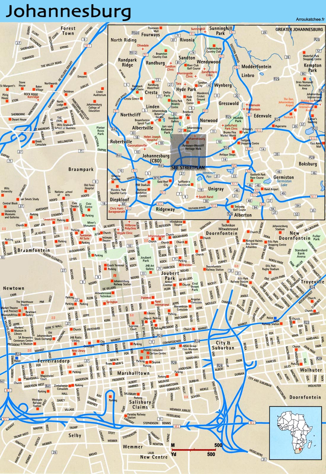 Large Johannesburg Maps For Free Download And Print High Resolution And Detailed Maps Large Johannesburg Maps For Free Download And Print High Resolution And Detailed Maps