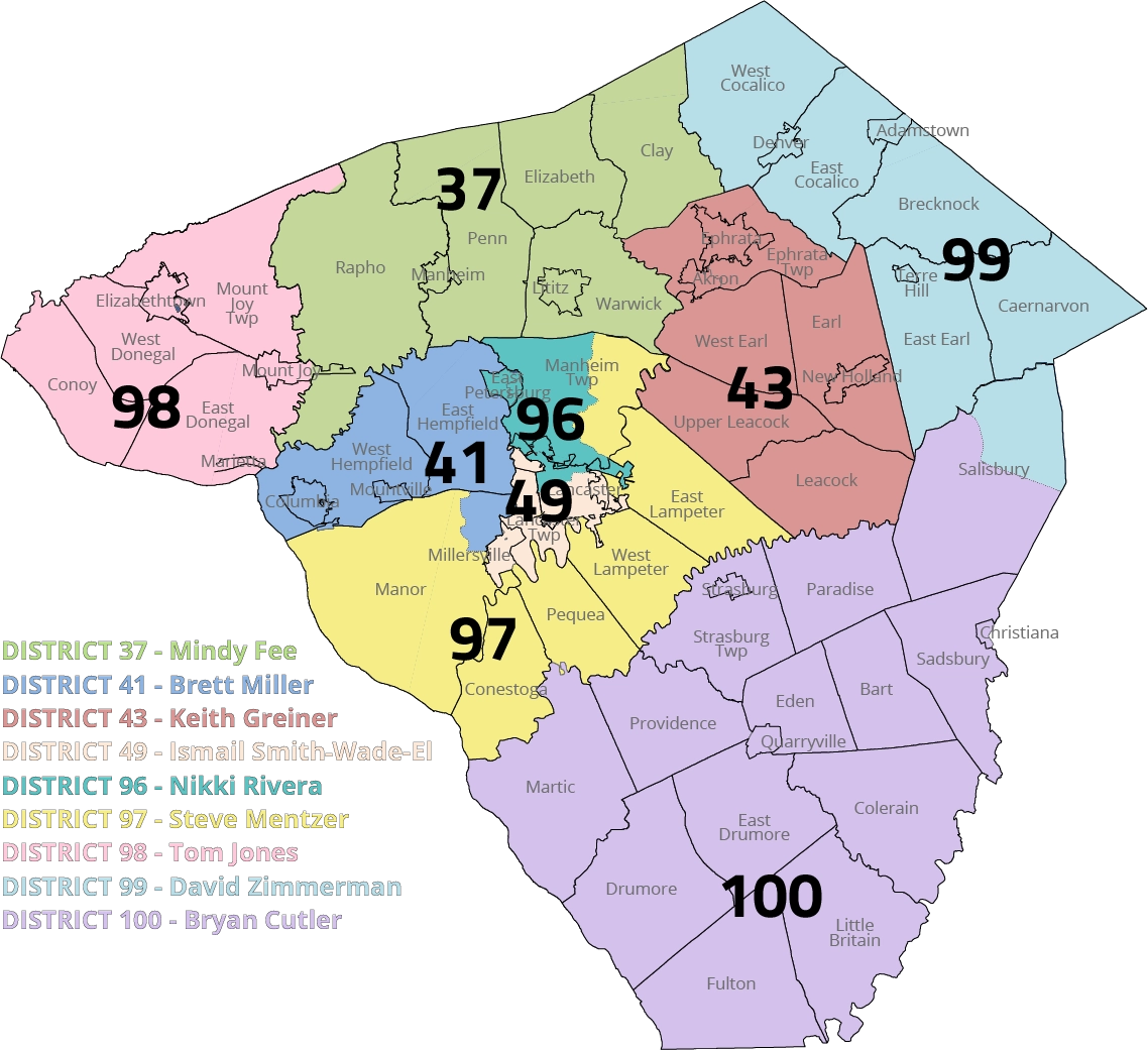 Legislative District Maps Lancaster Chamber Of Commerce