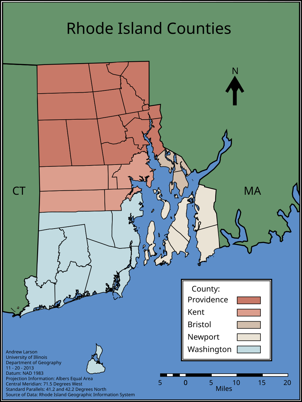 List Of Counties In Rhode Island Wikipedia