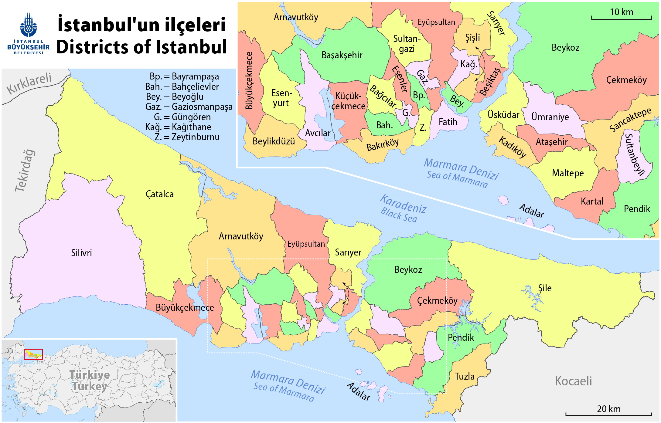 List Of Neighbourhoods Of Istanbul Wikipedia List Of Neighbourhoods Of Istanbul Wikipedia