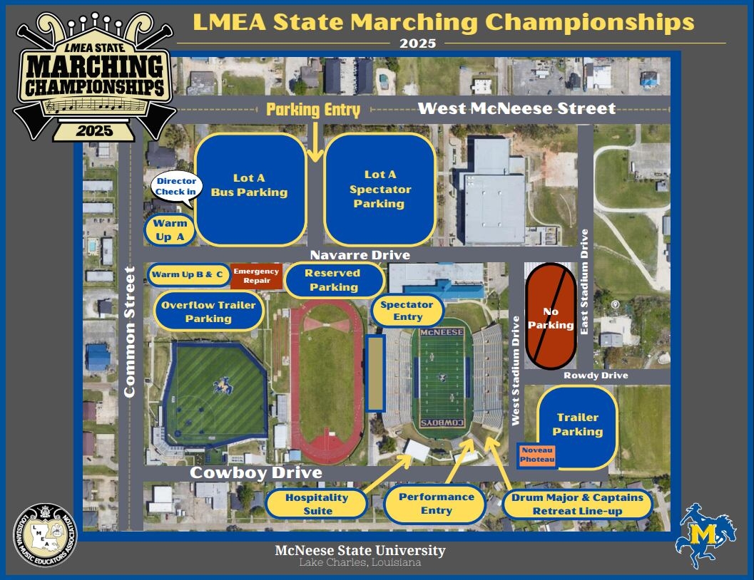 mcneese campus map