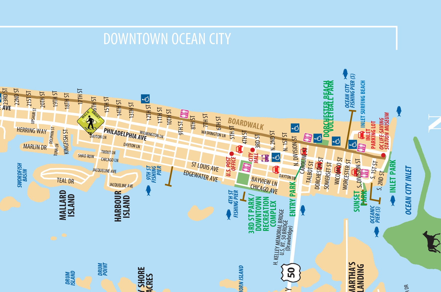 Local Maps Ocean City Chamber Local Maps Ocean City Chamber