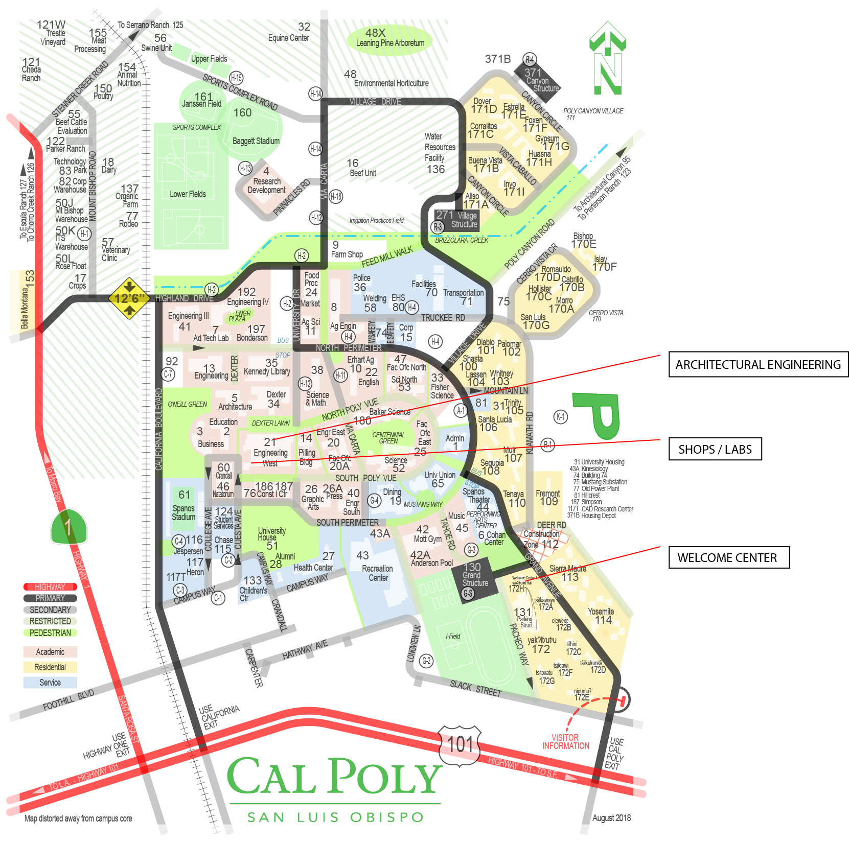 Location Architectural Engineering Cal Poly San Luis Obispo