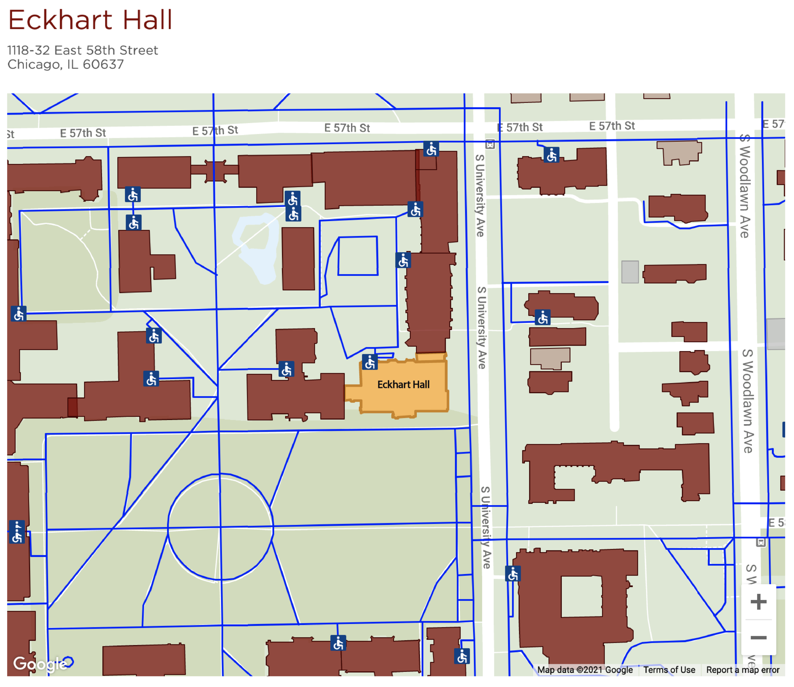 university of chicago campus map