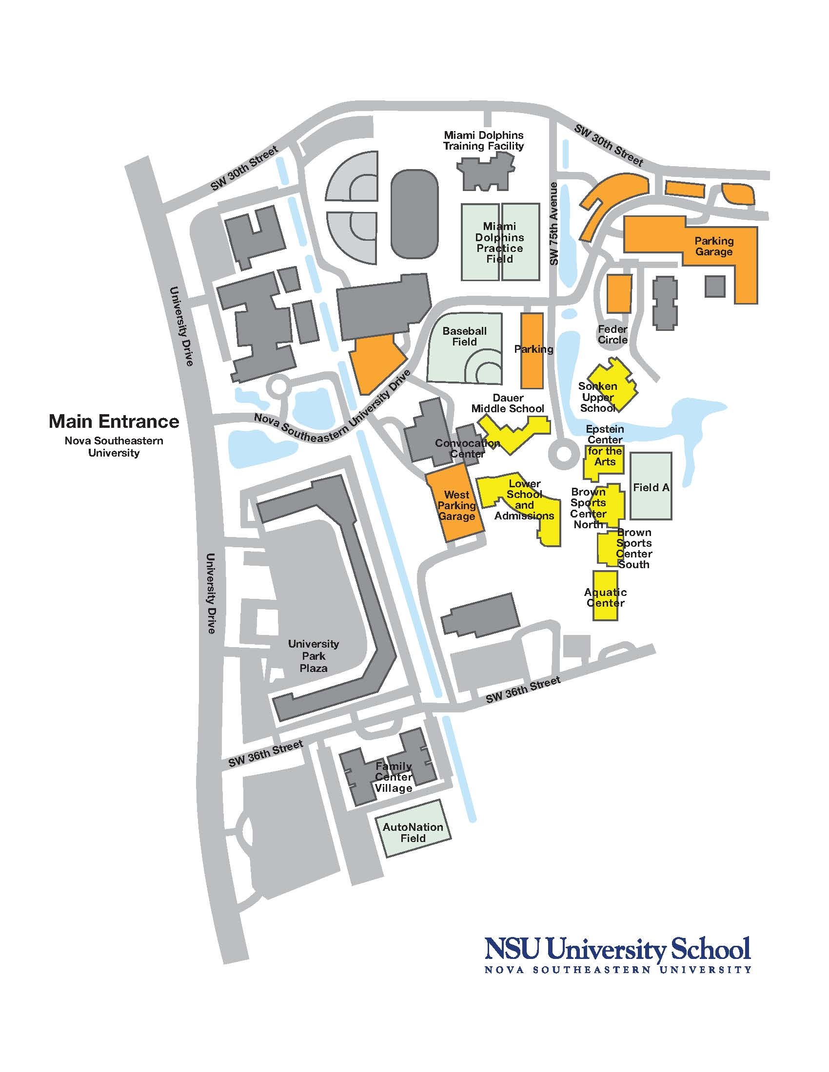 Location NSU University School
