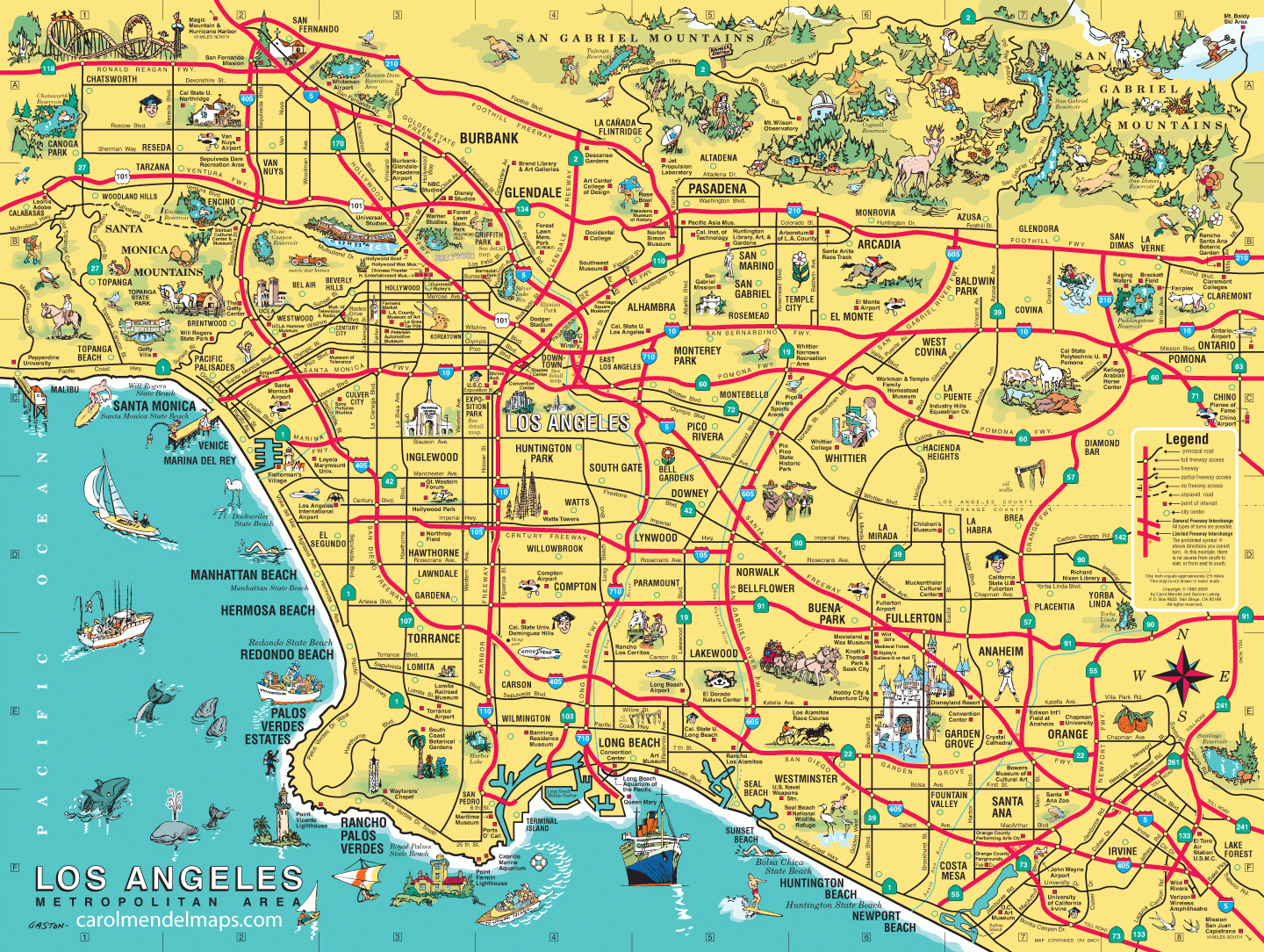 los angeles and orange county map los angeles and orange county map