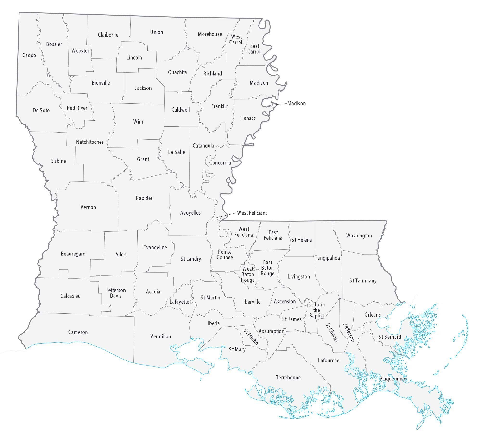 Louisiana Parish Map GIS Geography Louisiana Parish Map GIS Geography