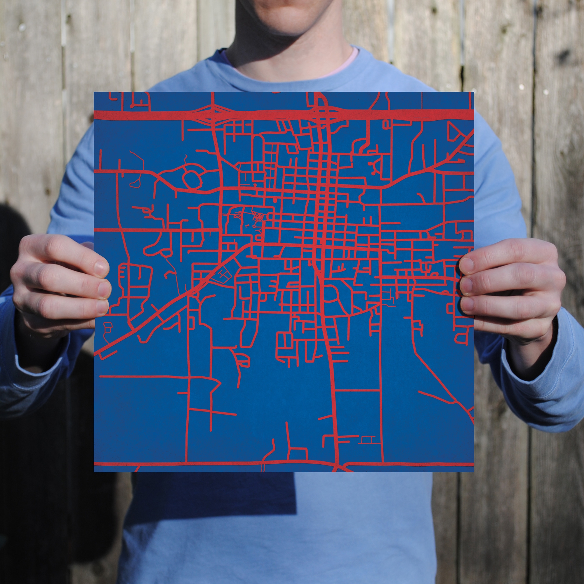 Louisiana Tech University Campus Map Art City Prints
