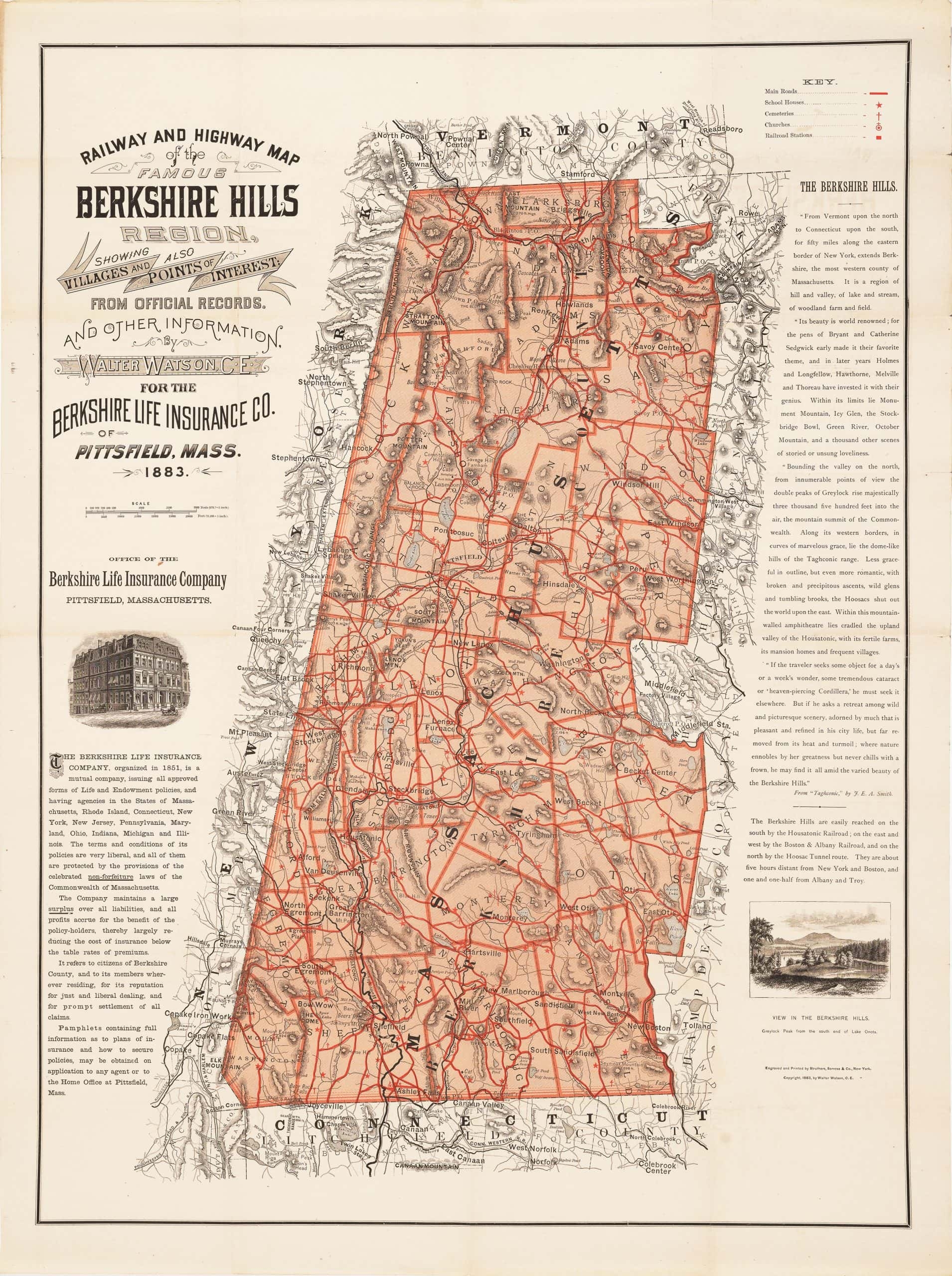 Lovely Tourist Map Of Berkshire County Massachusetts Rare Antique Maps Lovely Tourist Map Of Berkshire County Massachusetts Rare Antique Maps