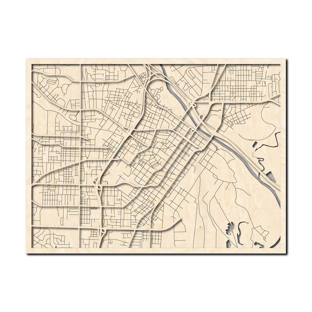 Macon GA City Map Catahoula Sign Co