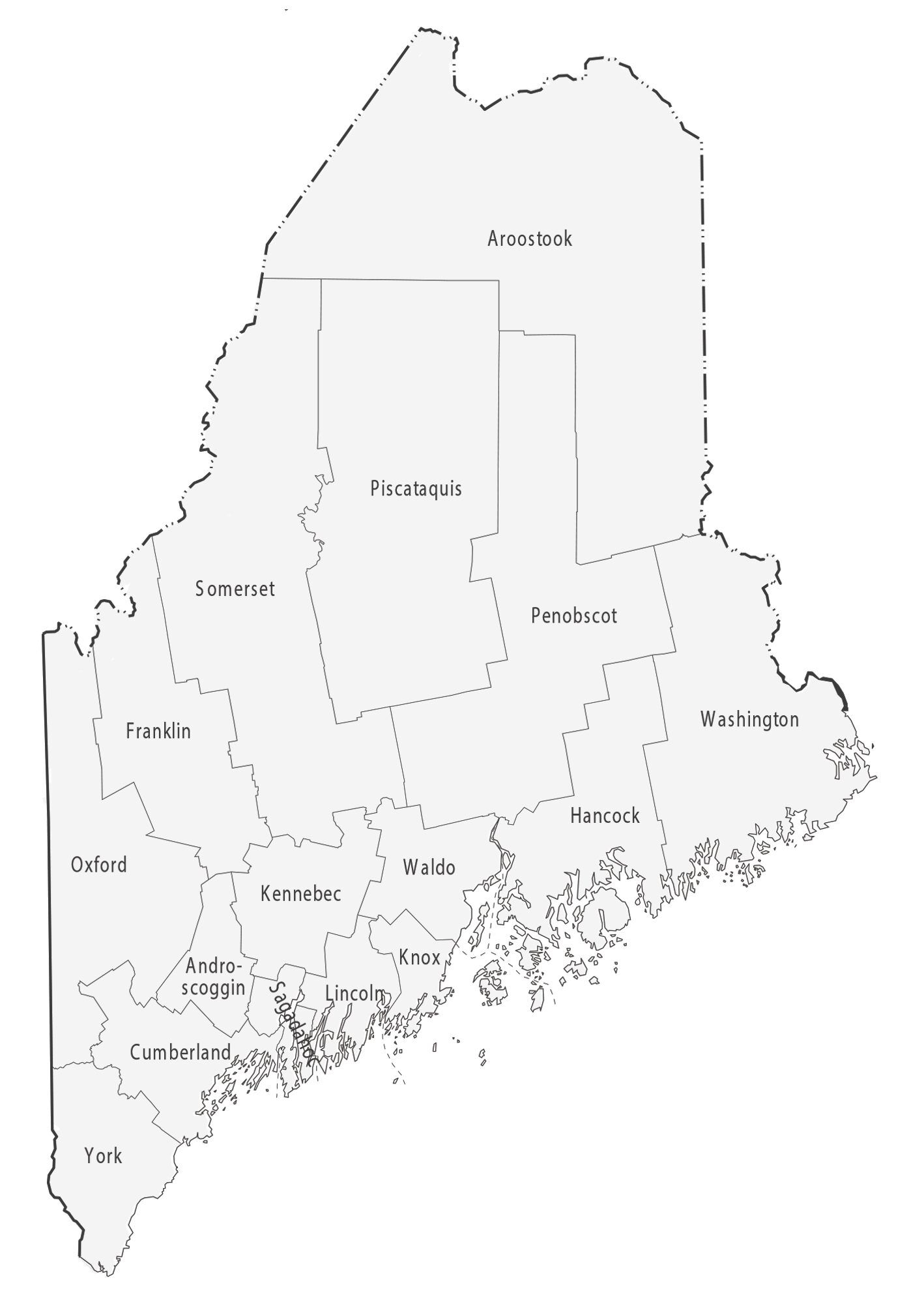 Maine County Map GIS Geography Maine County Map GIS Geography