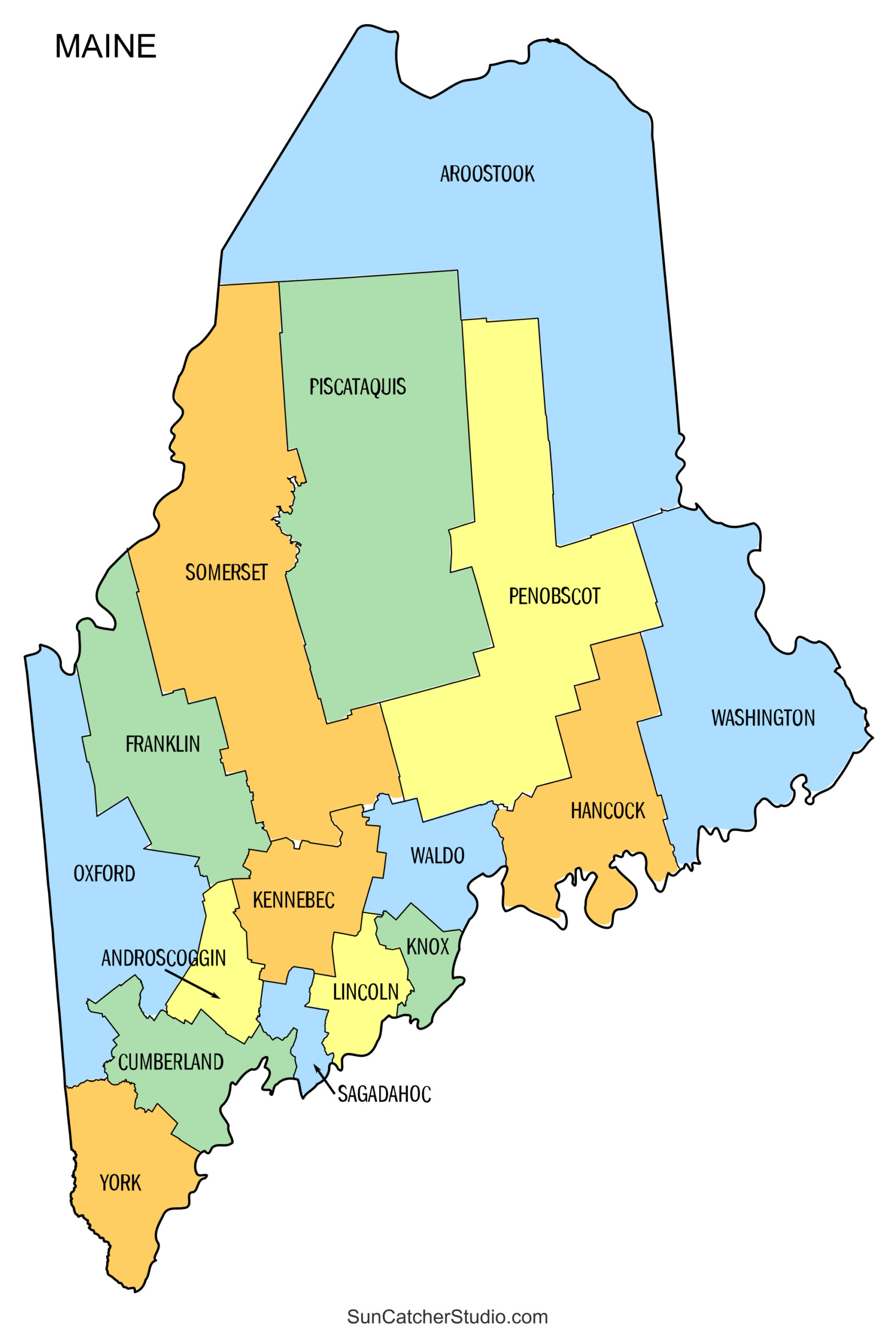 county map of maine usa county map of maine usa