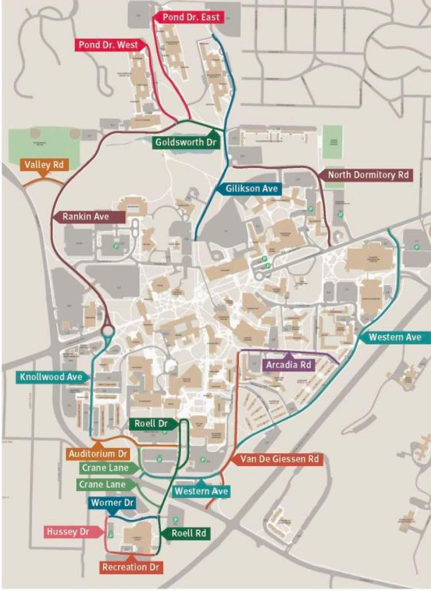 western michigan campus map