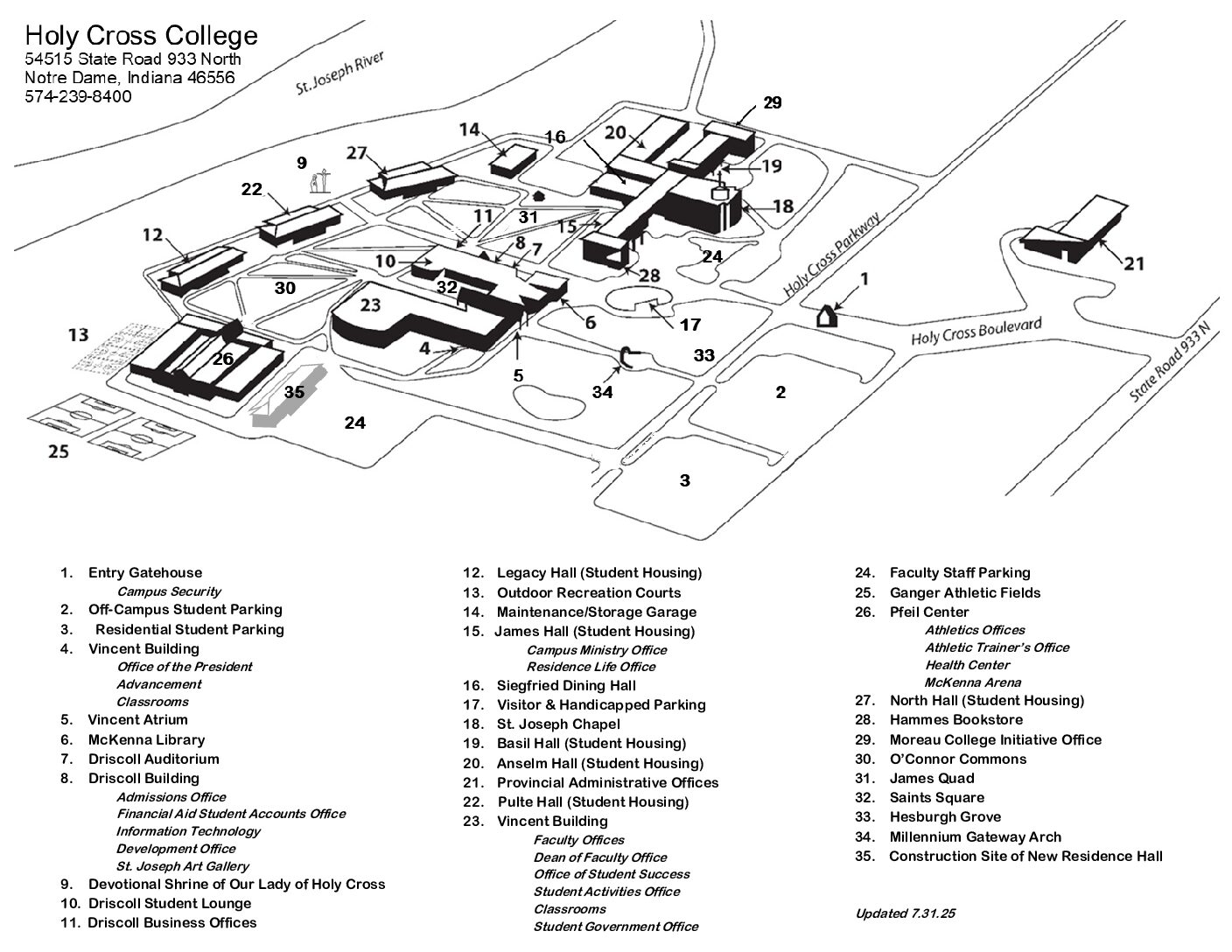 Map And Directions Holy Cross