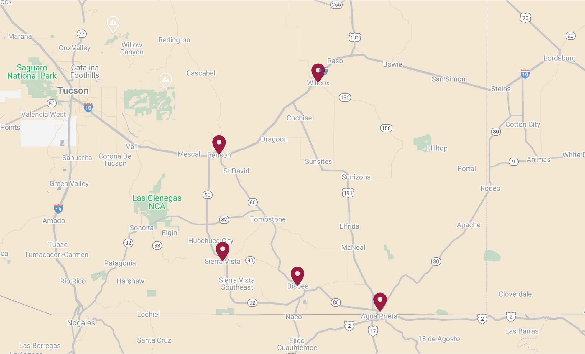 Map Explore Cochise Map Explore Cochise