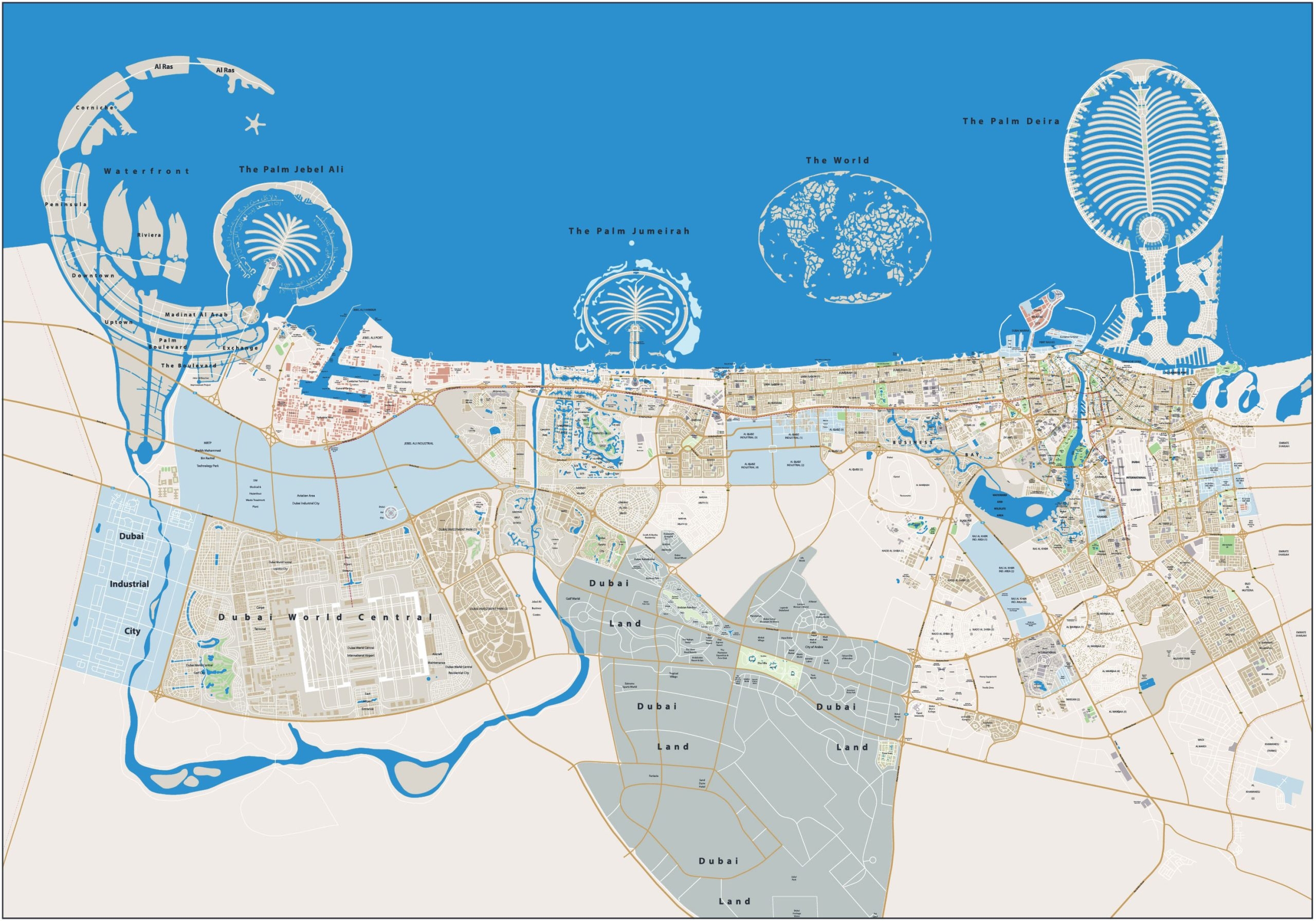 Map Of Dubai Top 10 Attractions GIS Geography Map Of Dubai Top 10 Attractions GIS Geography