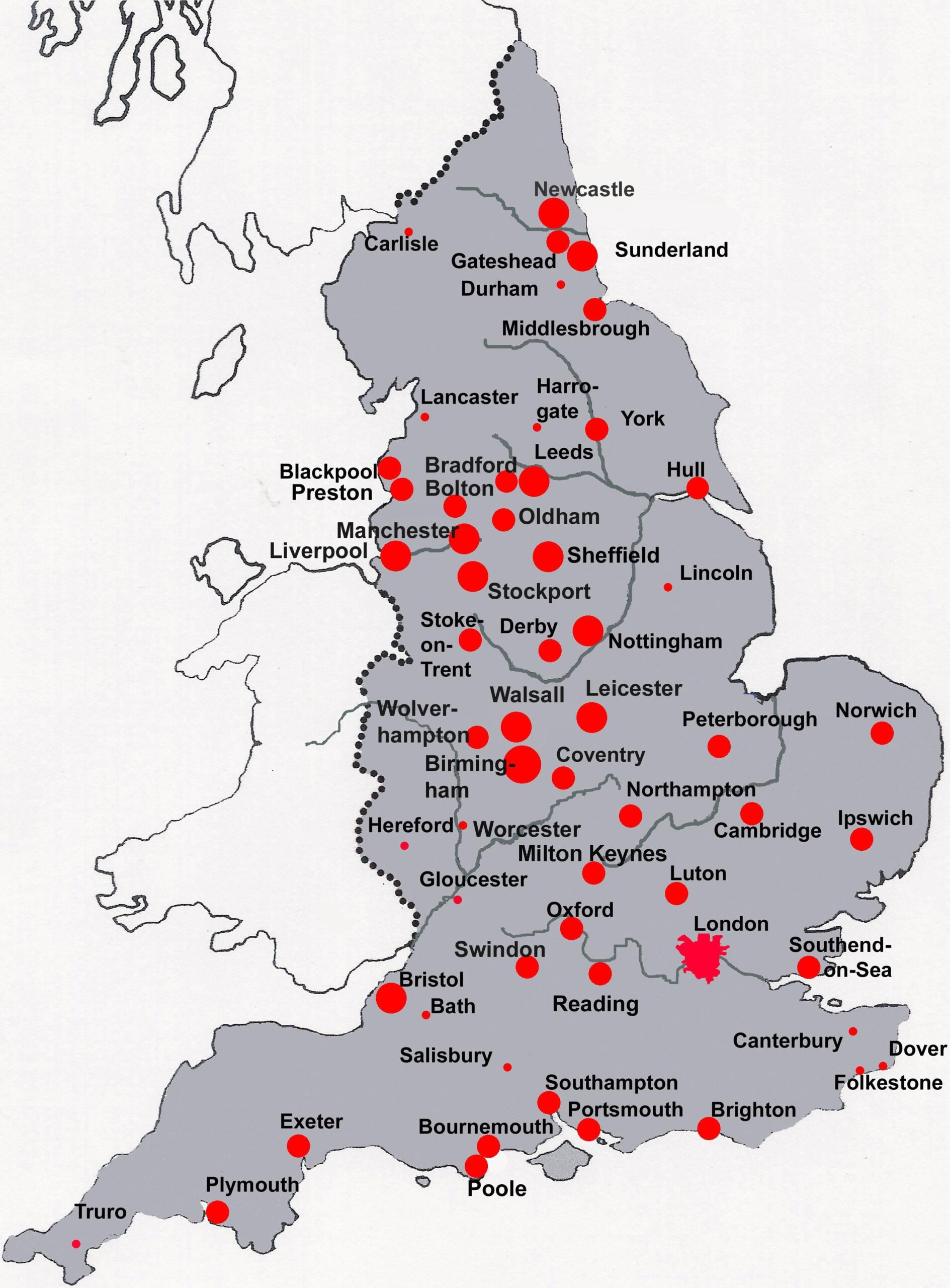 Map Of England With City Names In English R mapporncirclejerk