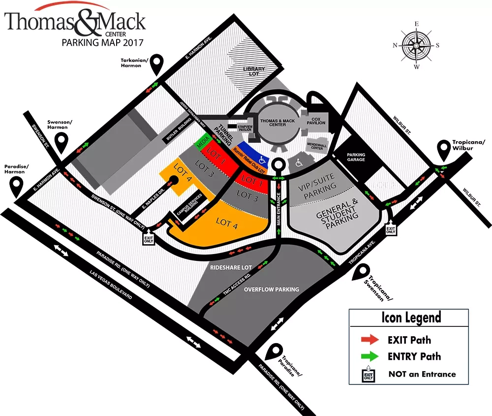 map of unlv campus map of unlv campus
