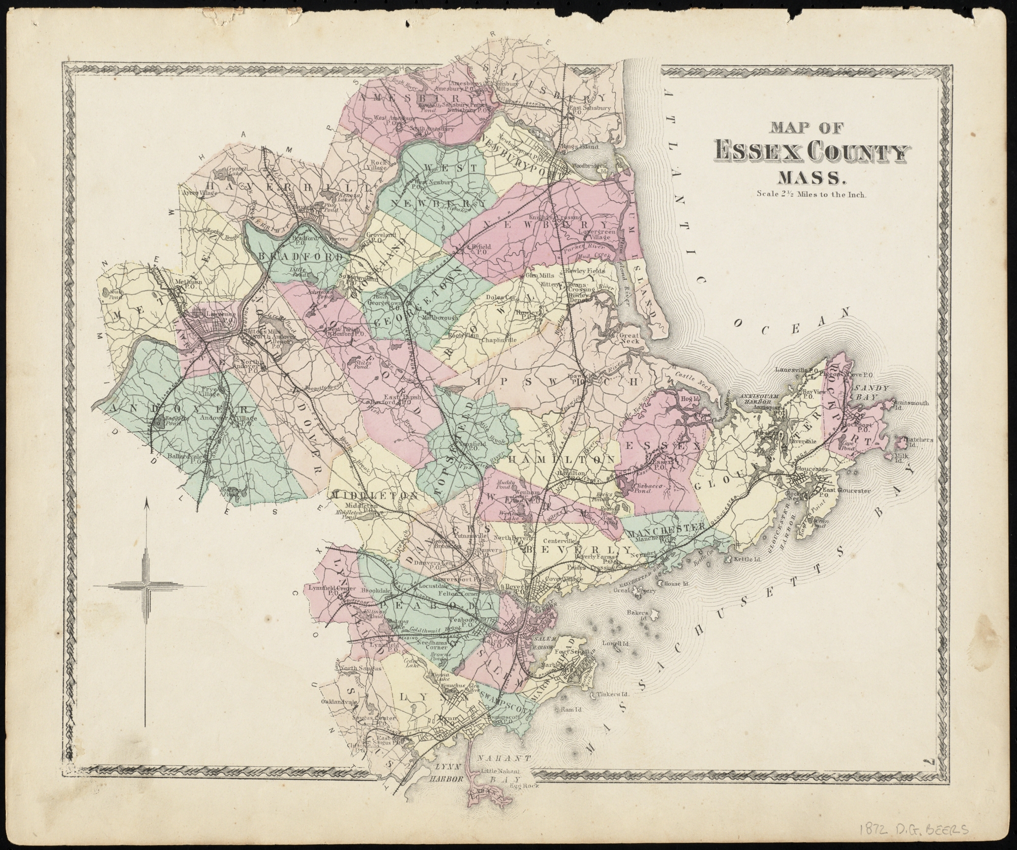 Map Of Essex County Mass 