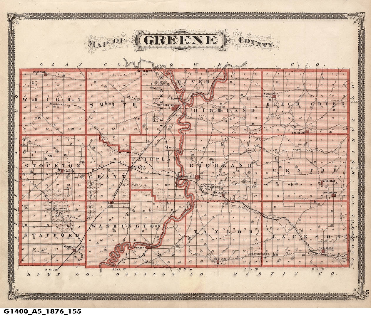 Map Of Greene County Indiana Maps In The Indiana Historical Society Collections Indiana Historical Society Digital Images Map Of Greene County Indiana Maps In The Indiana Historical Society Collections Indiana Historical Society Digital Images