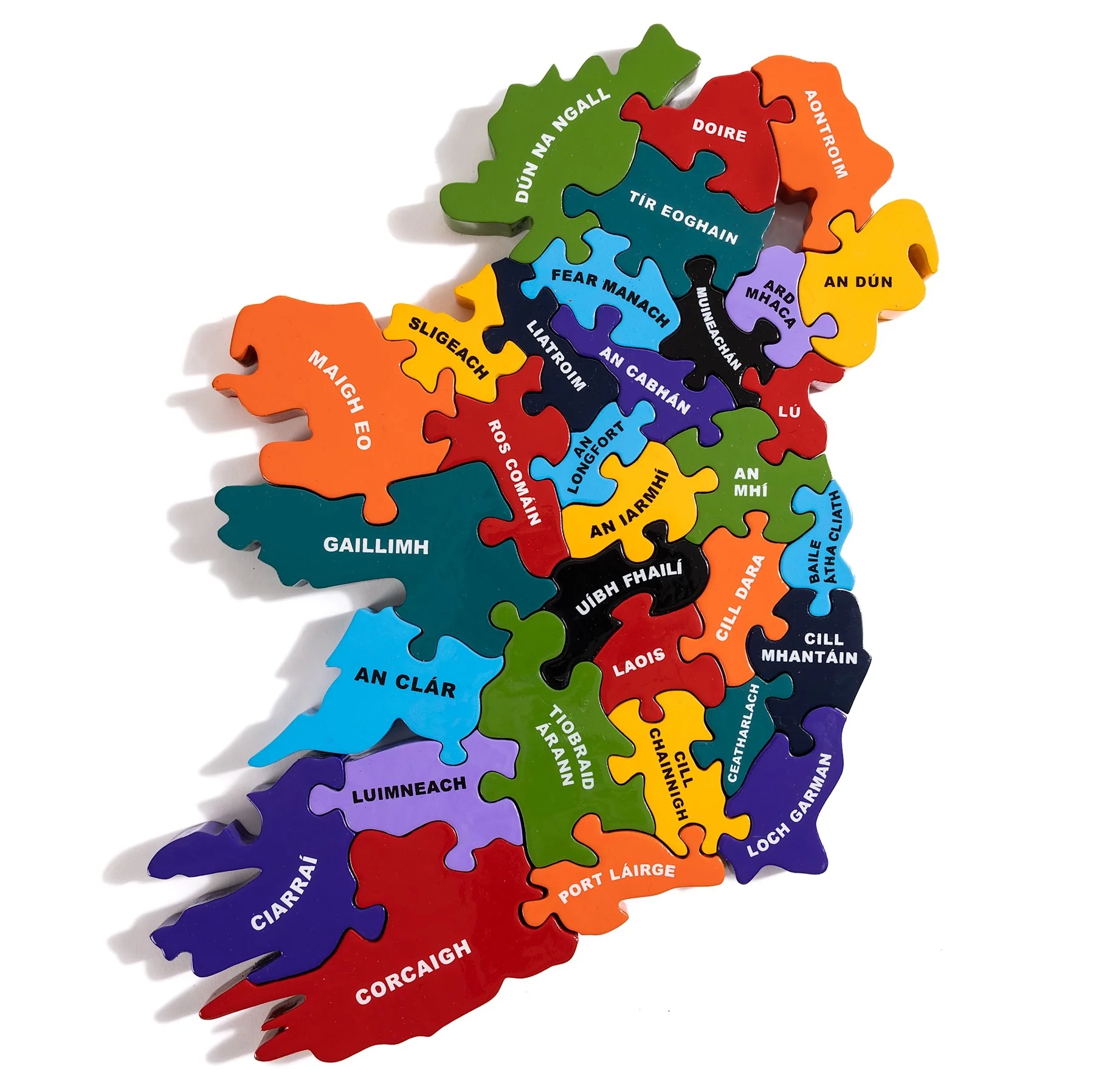 map of ireland counties in irish