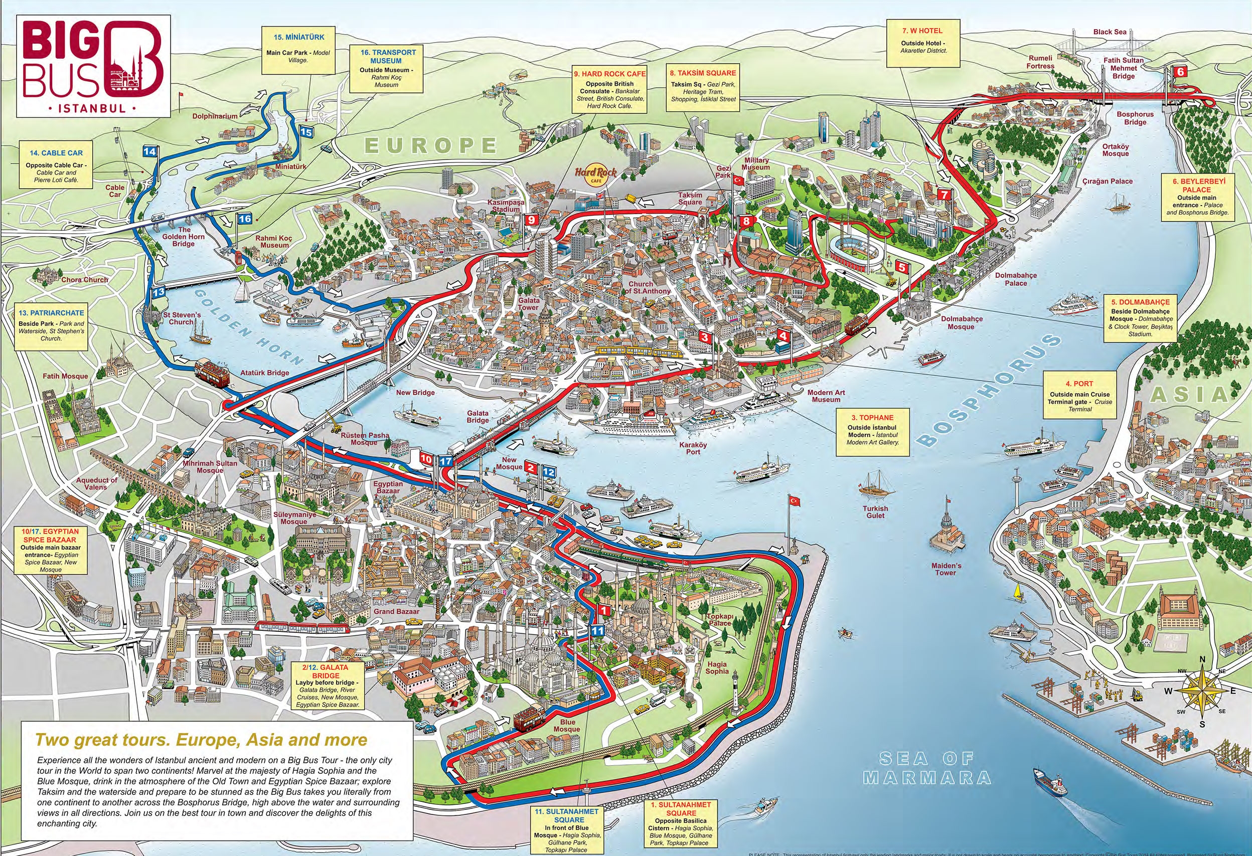 Map Of Istanbul Tourist Attractions Sightseeing Tourist Tour Map Of Istanbul Tourist Attractions Sightseeing Tourist Tour
