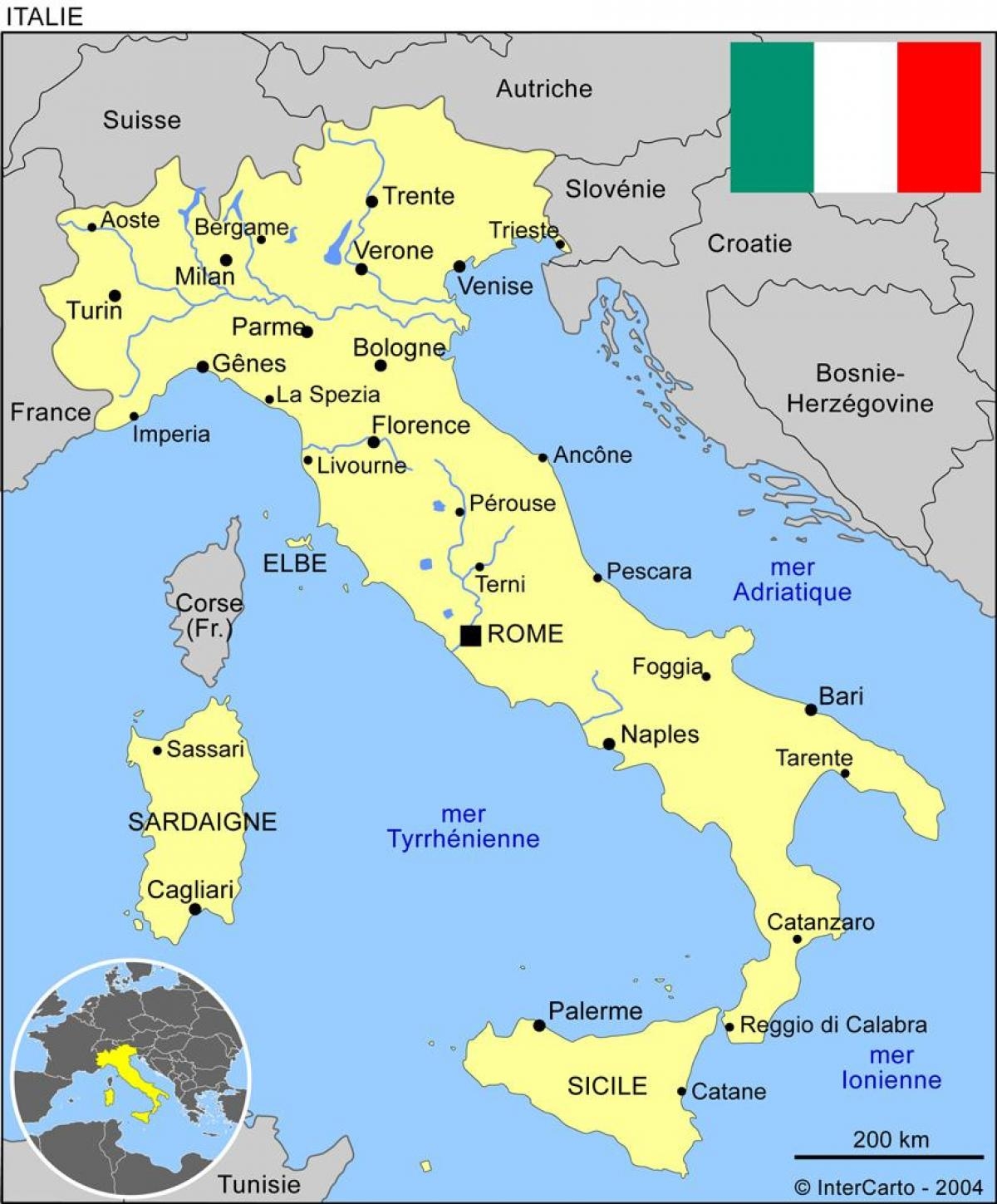 map of italy cities
