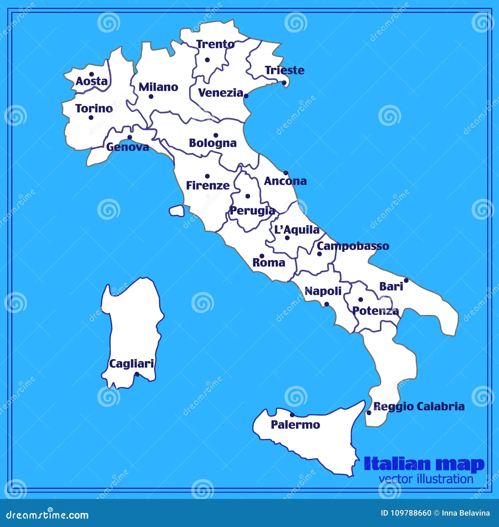italy major cities map