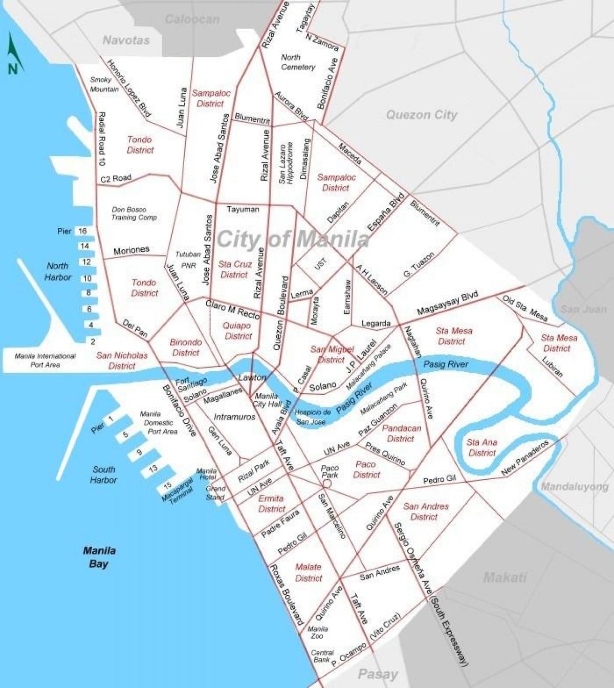 Map Of Manila City Map Of Manila City Philippines Philippines 
