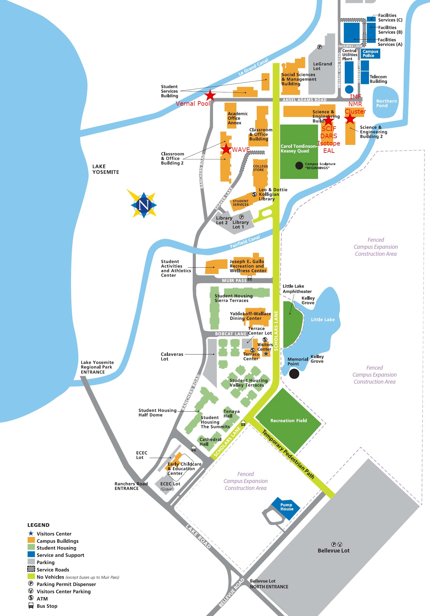 uc merced campus map uc merced campus map
