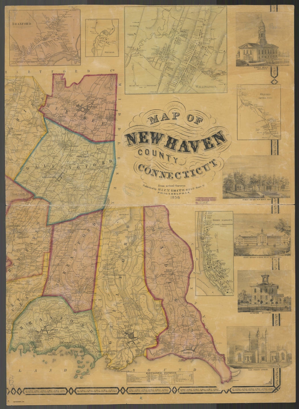 Map Of New Haven County Connecticut From Actual Surveys Published By H C T Smith American Geographical Society Library Digital Map Collection UWM Libraries Digital Collections Map Of New Haven County Connecticut From Actual Surveys Published By H C T Smith American Geographical Society Library Digital Map Collection UWM Libraries Digital Collections