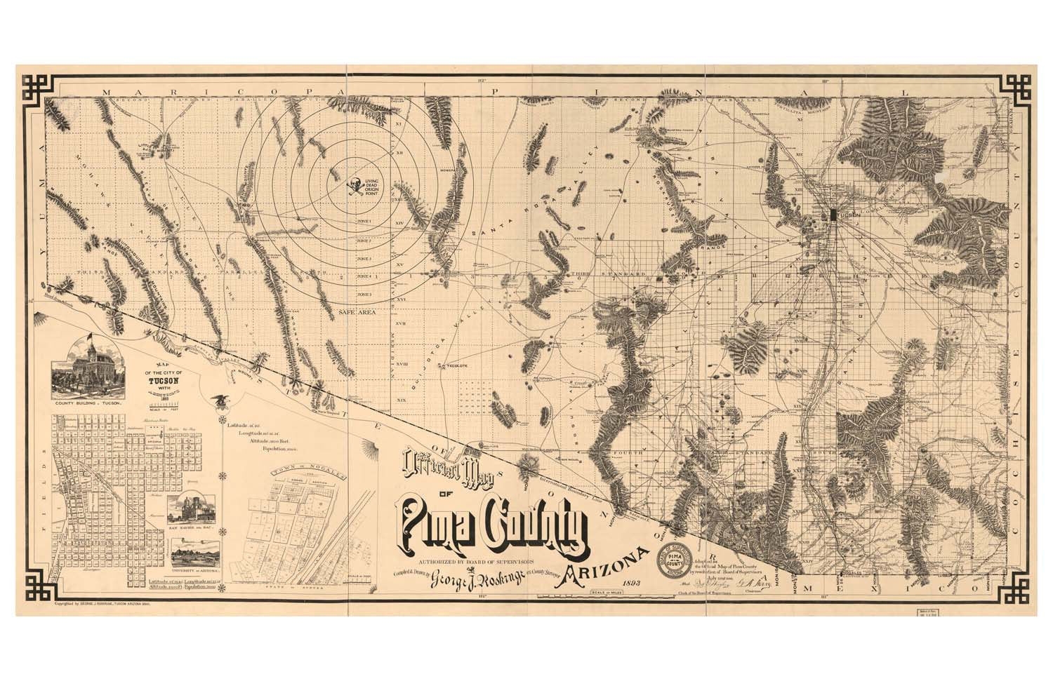 Map Of Pima County 1893 Alternate Histories