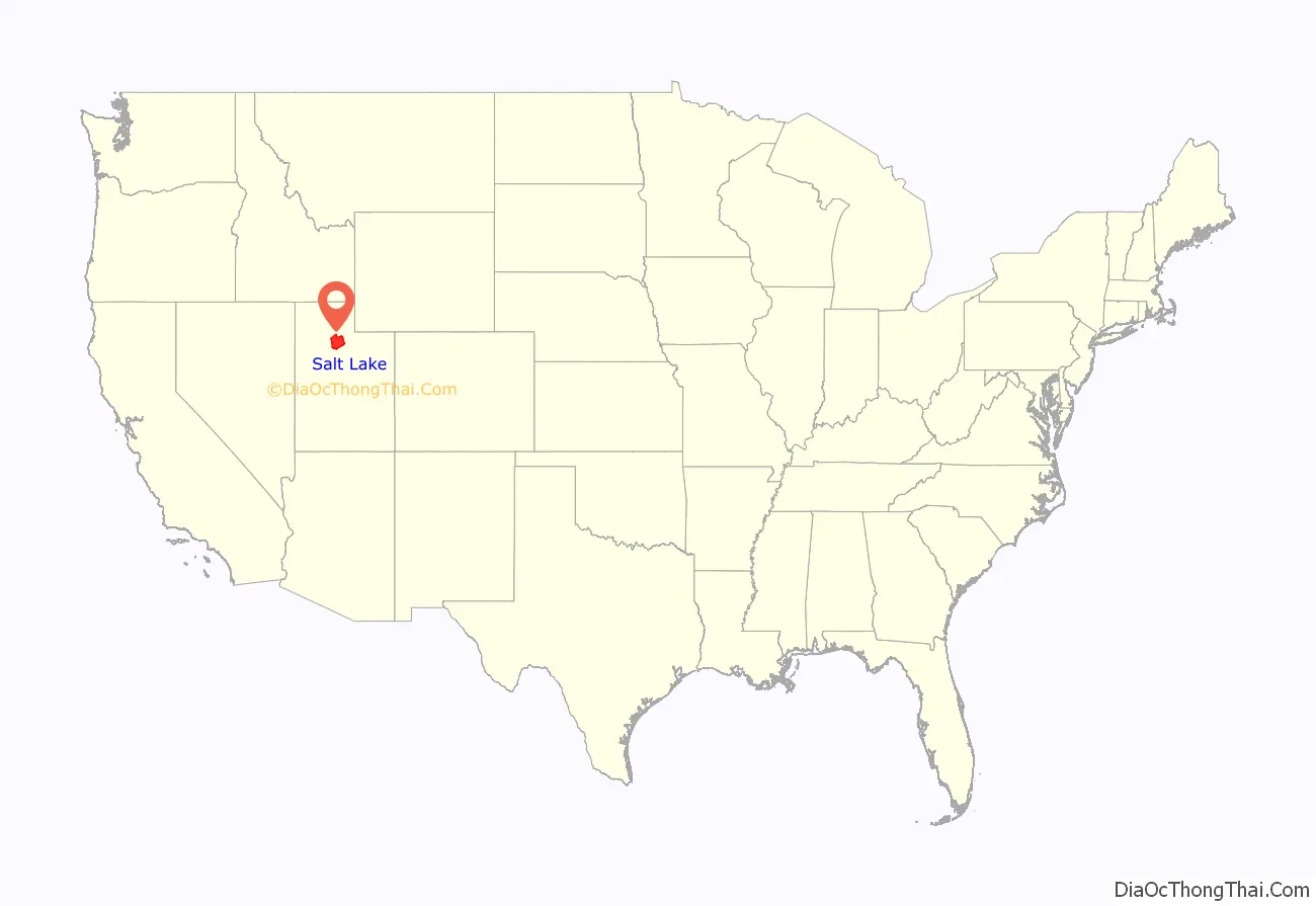 salt lake city on a map