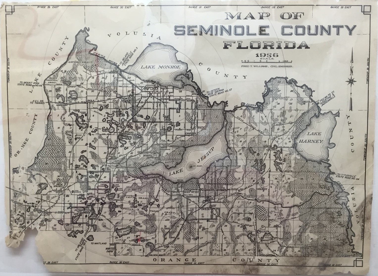 map of seminole county florida map of seminole county florida