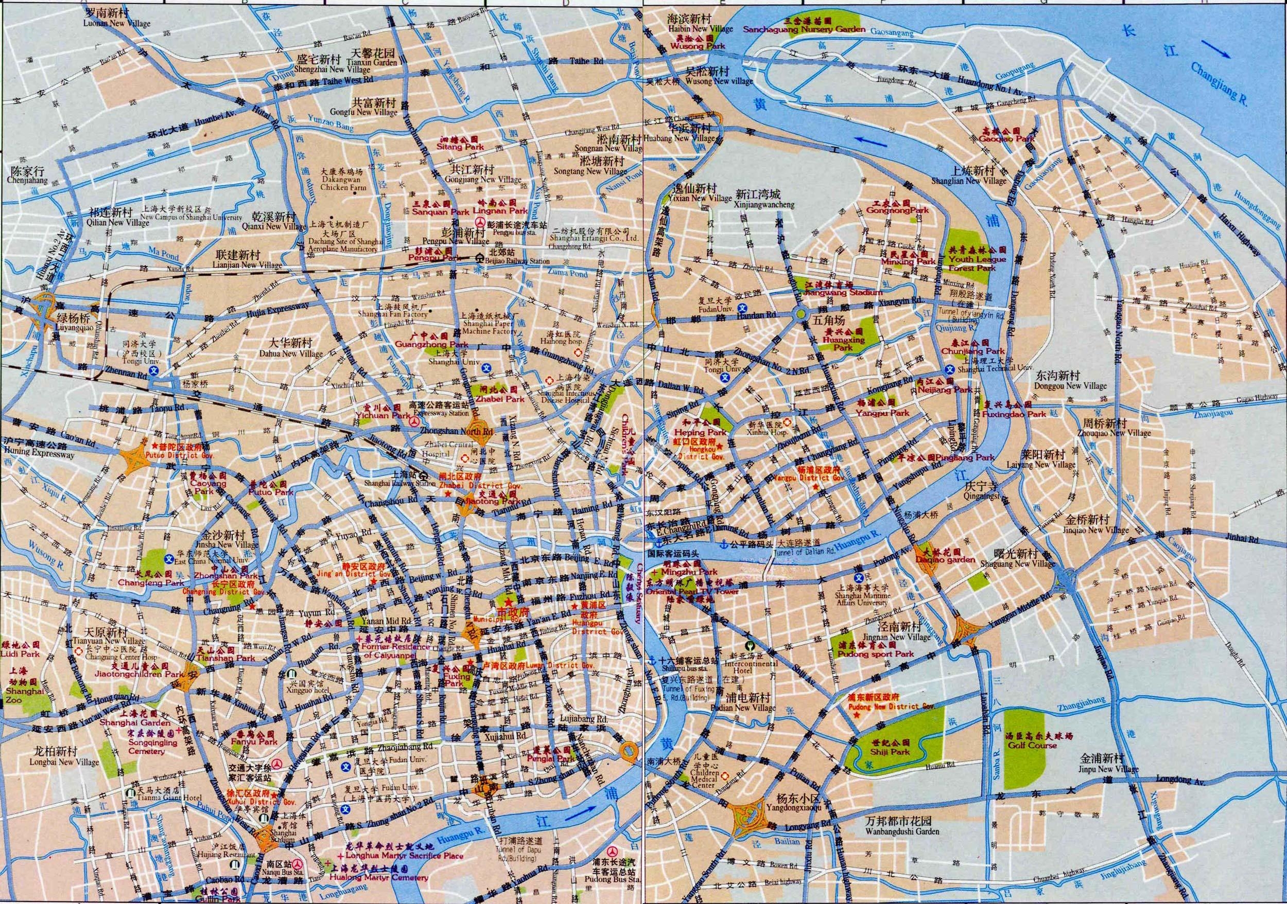 Map Of Shanghai Maps Of Shanghai