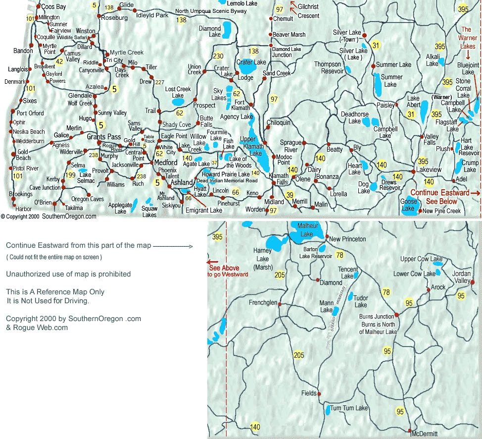 medford oregon city map