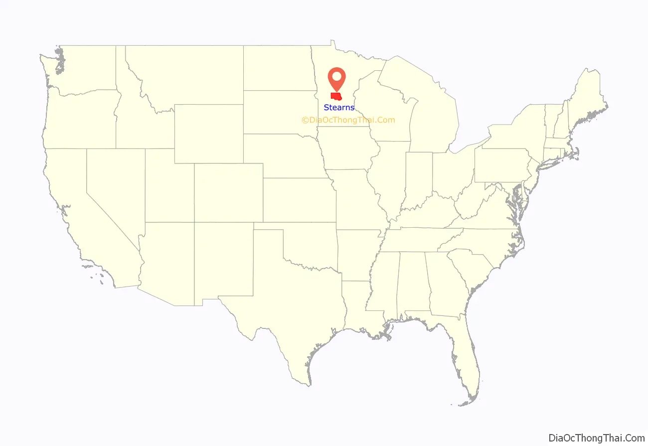 Map Of Stearns County Minnesota Thong Thai Real Map Of Stearns County Minnesota Thong Thai Real