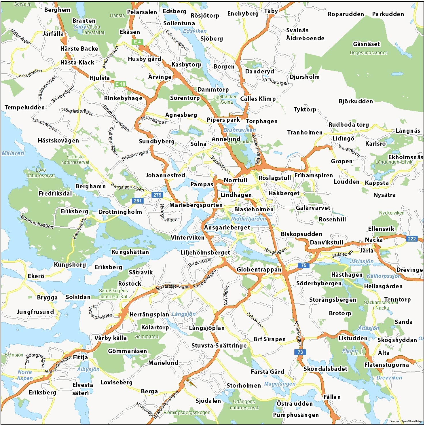 Map Of Stockholm Sweden GIS Geography Map Of Stockholm Sweden GIS Geography