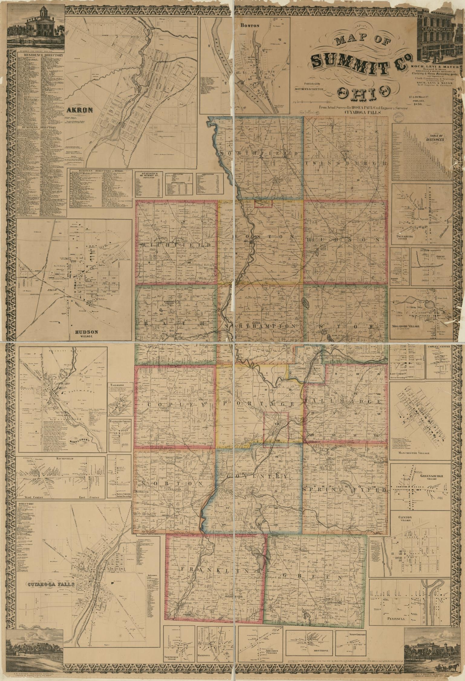 Map Of Summit Co Ohio Copy 1 Library Of Congress