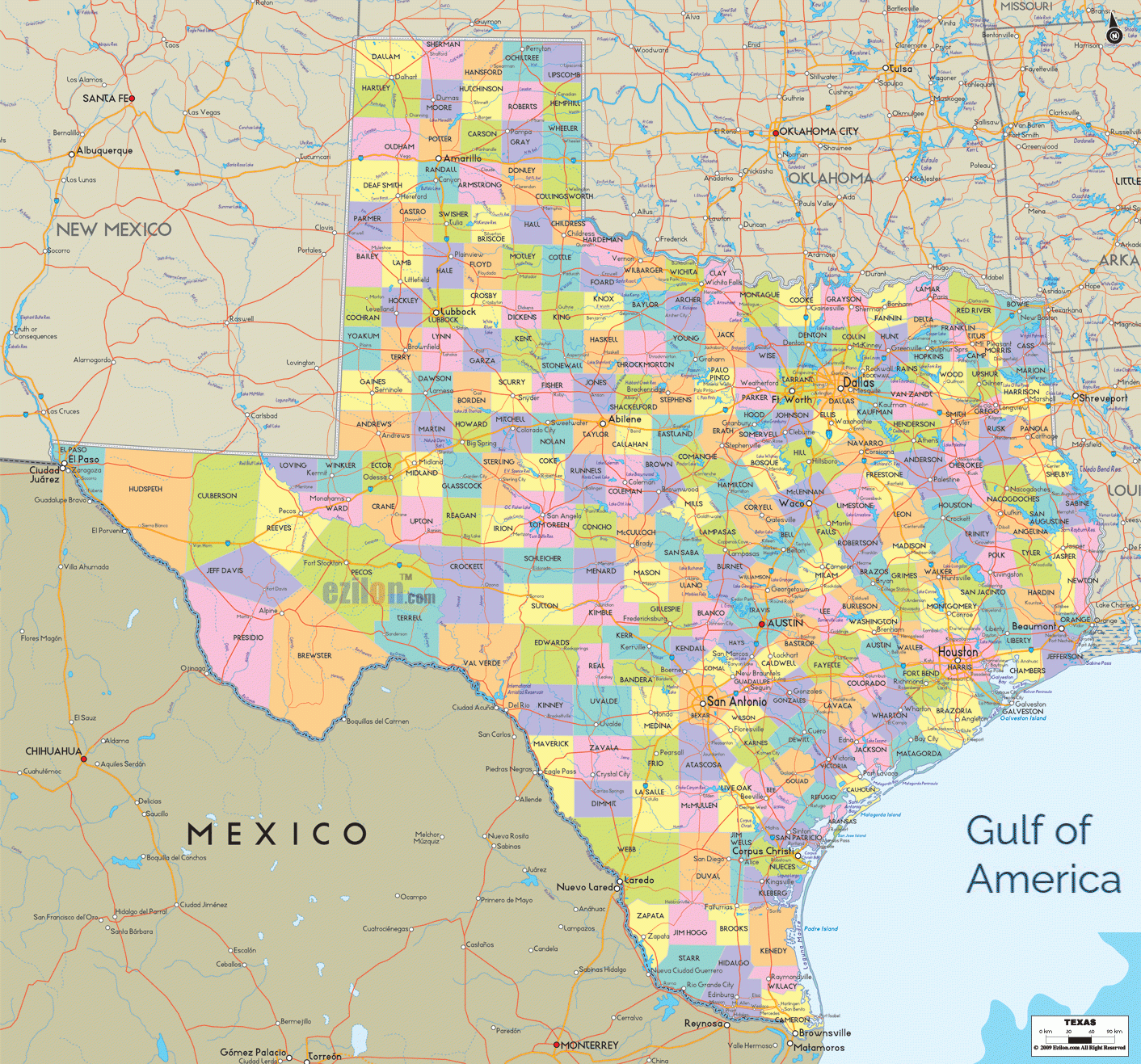 Map Of Texas Detailed Texas Map With Cities Counties And Roads Ezilon Maps Map Of Texas Detailed Texas Map With Cities Counties And Roads Ezilon Maps