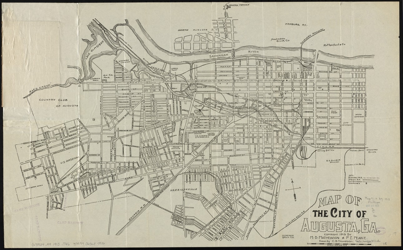 Map Of The City Of Augusta Ga Digital Commonwealth Map Of The City Of Augusta Ga Digital Commonwealth
