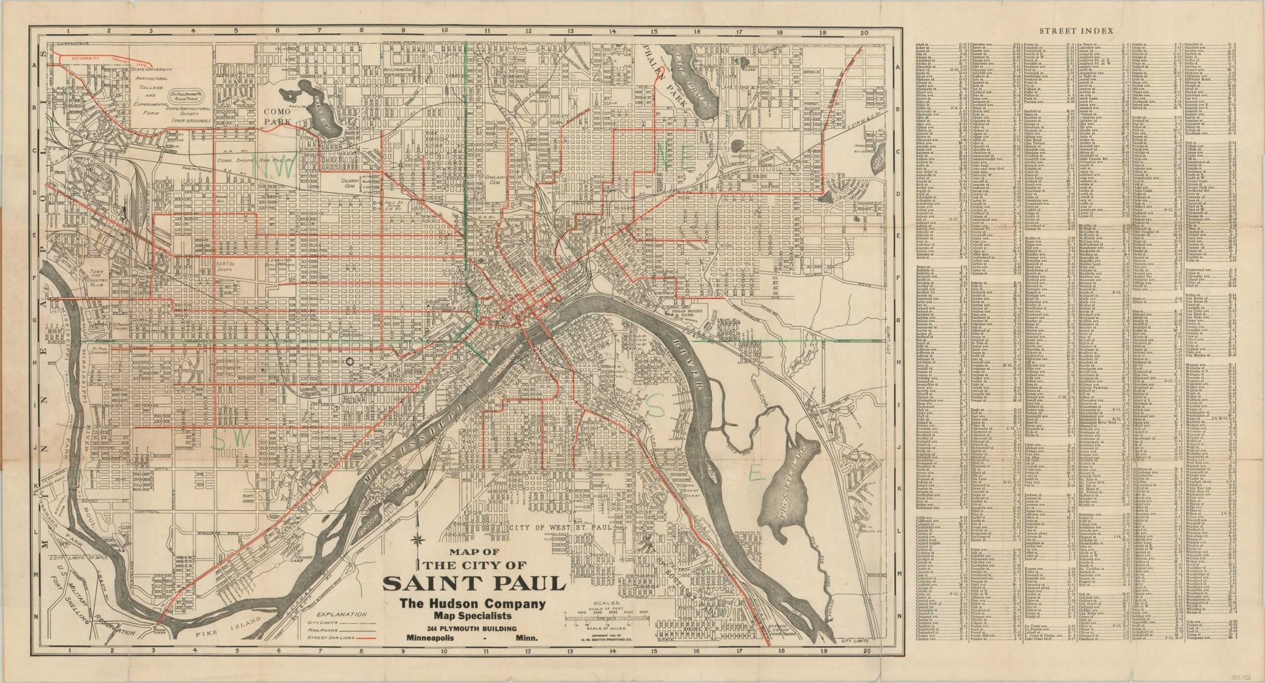 Map Of The City Of Saint Paul Curtis Wright Maps