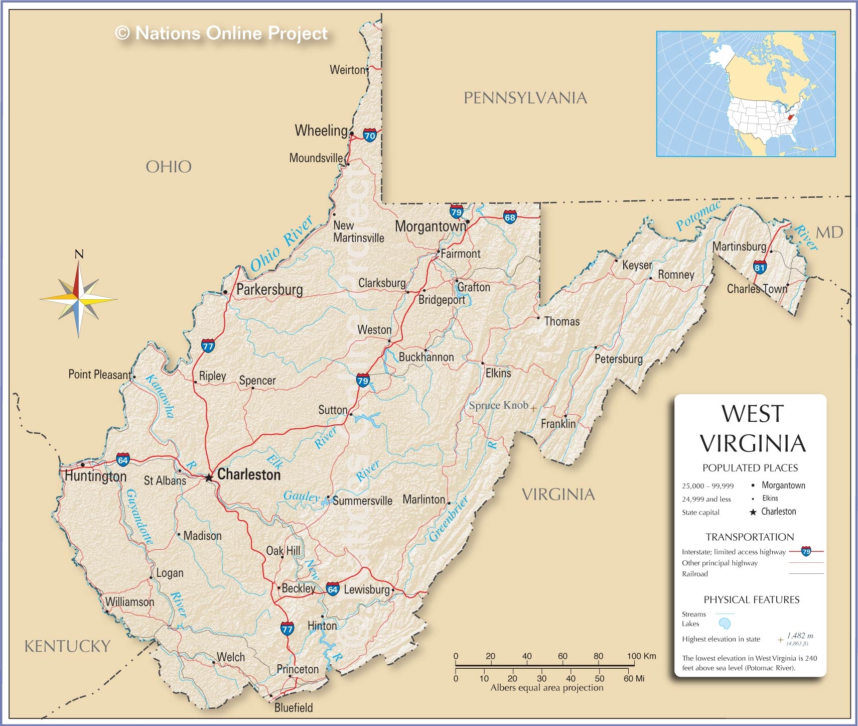 wv city map wv city map