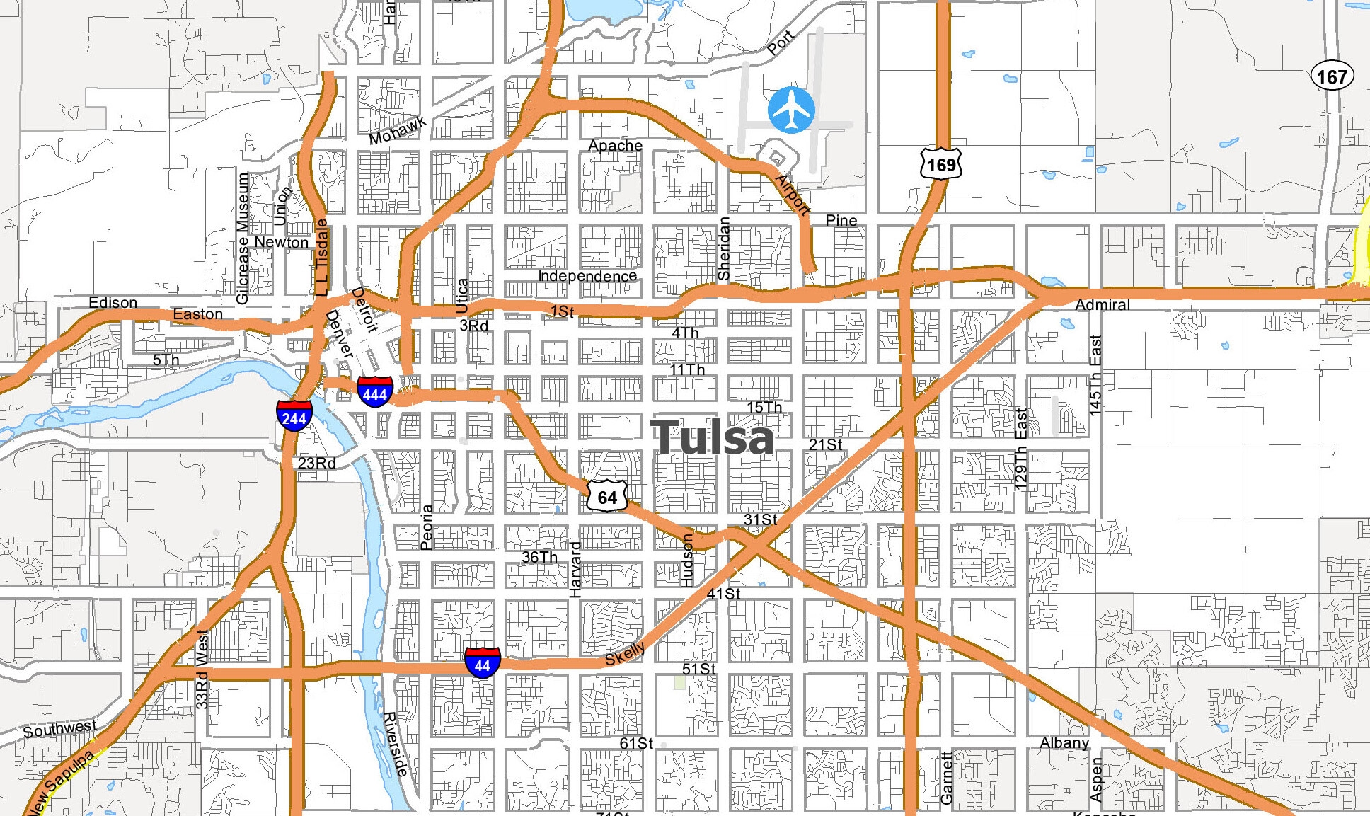 Map Of Tulsa Oklahoma GIS Geography Map Of Tulsa Oklahoma GIS Geography