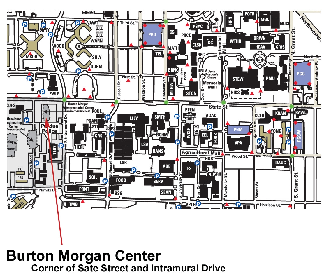 Map To The Burton Morgan Center James Tarpo Jr And Margaret Tarpo Department Of Chemistry Purdue University Map To The Burton Morgan Center James Tarpo Jr And Margaret Tarpo Department Of Chemistry Purdue University