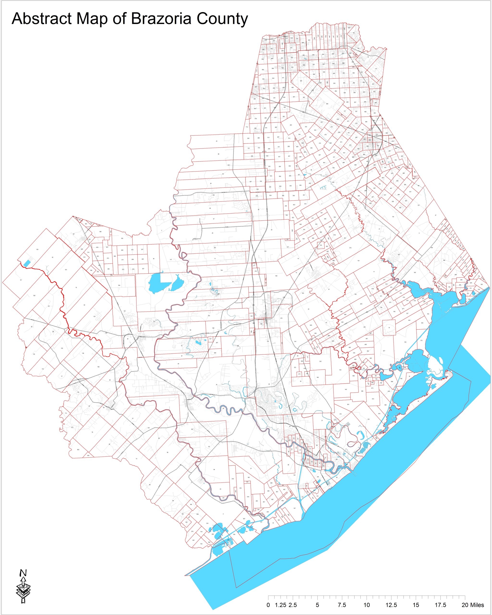brazoria county tx map