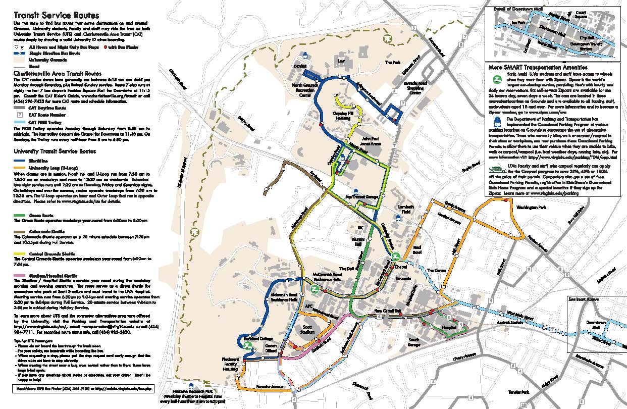 map uva campus map uva campus