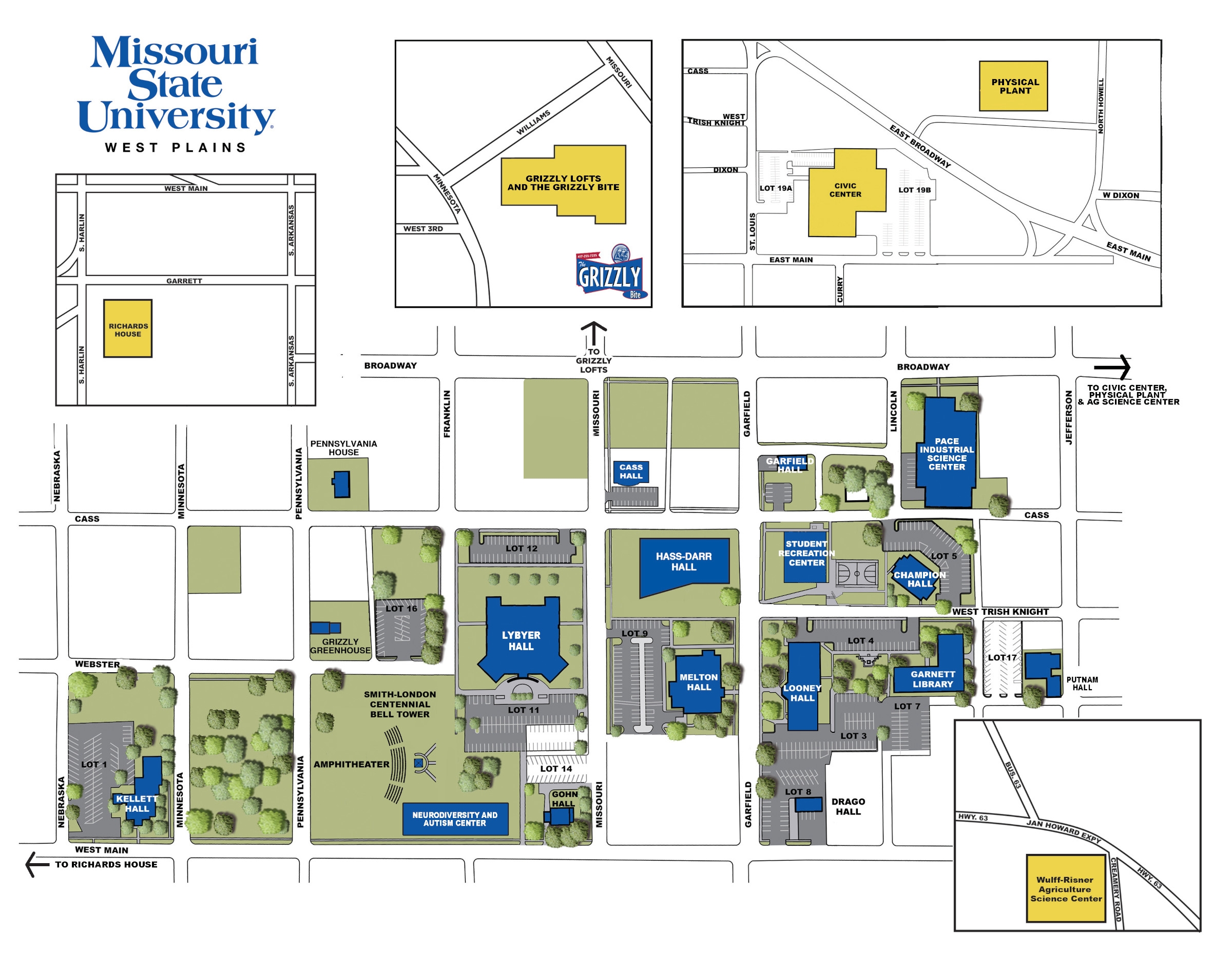 Maps About The Campus Missouri State West Plains