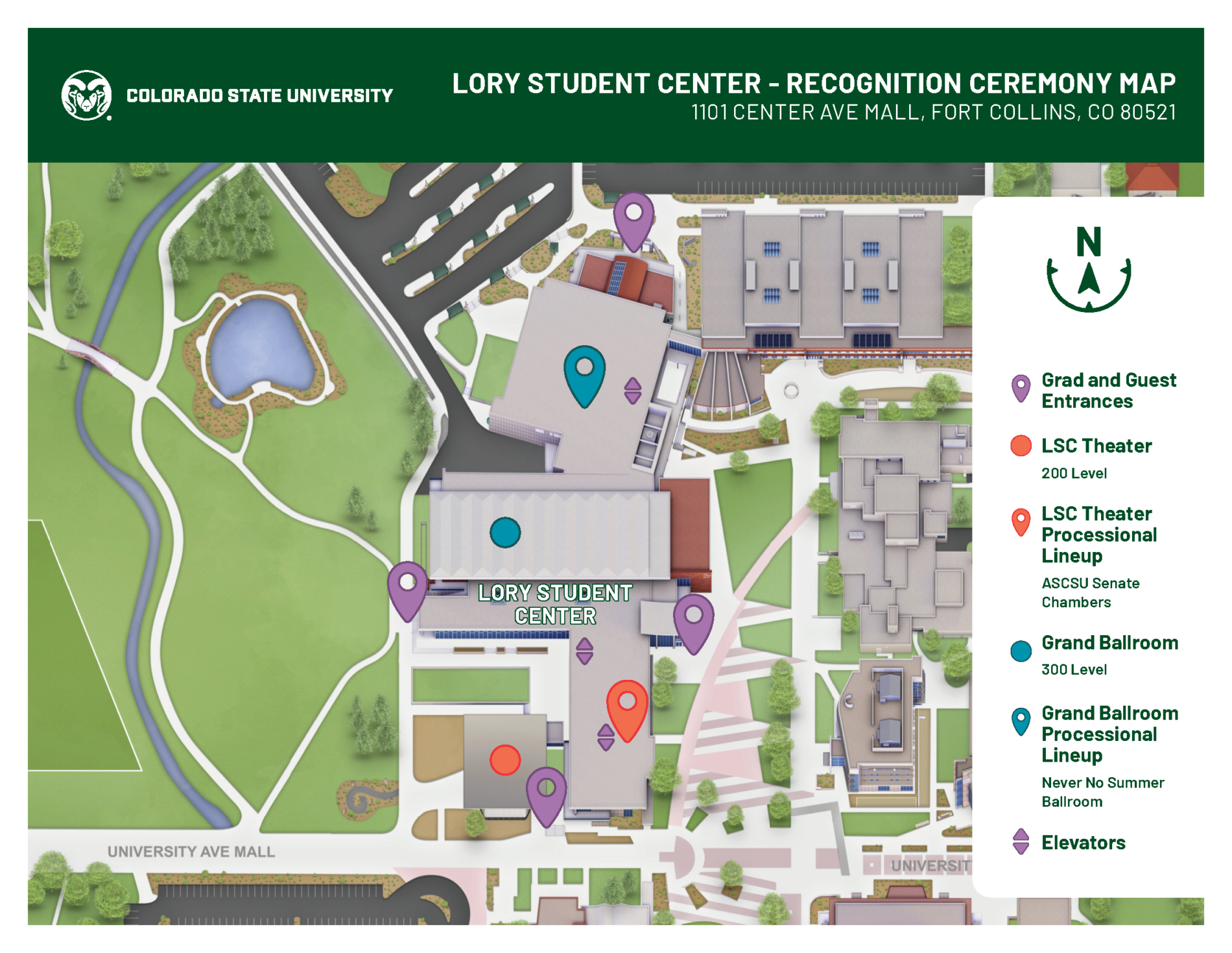 Maps Commencement Colorado State University