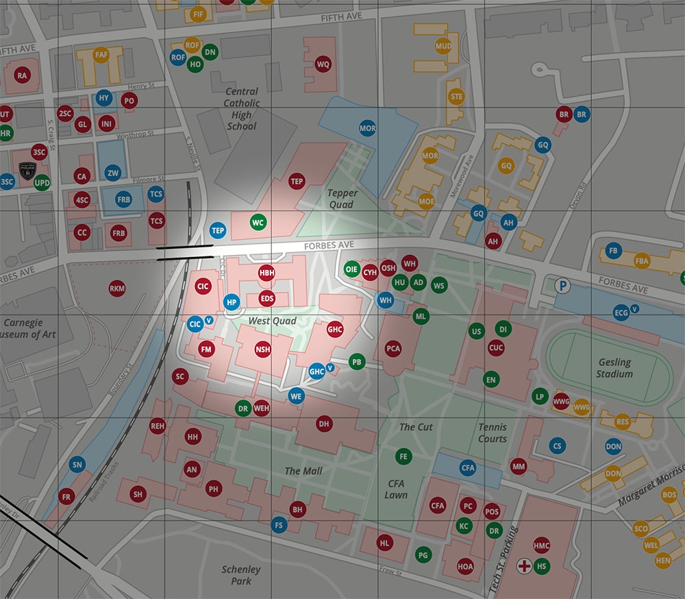 Maps Directions Parking Robotics Institute Carnegie Mellon University